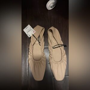 NWT Zara Home Satin Flats